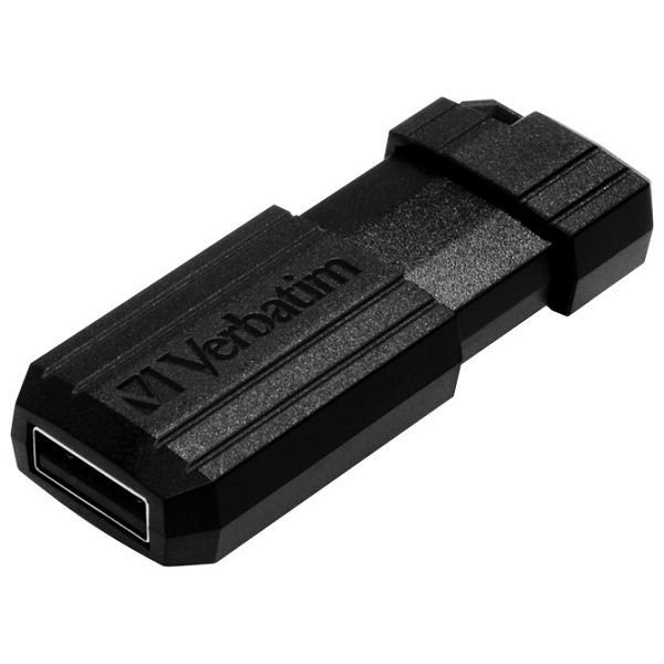 Memorija USB 32GB 2.0 PinStripe Verbatim 49064 crna blister