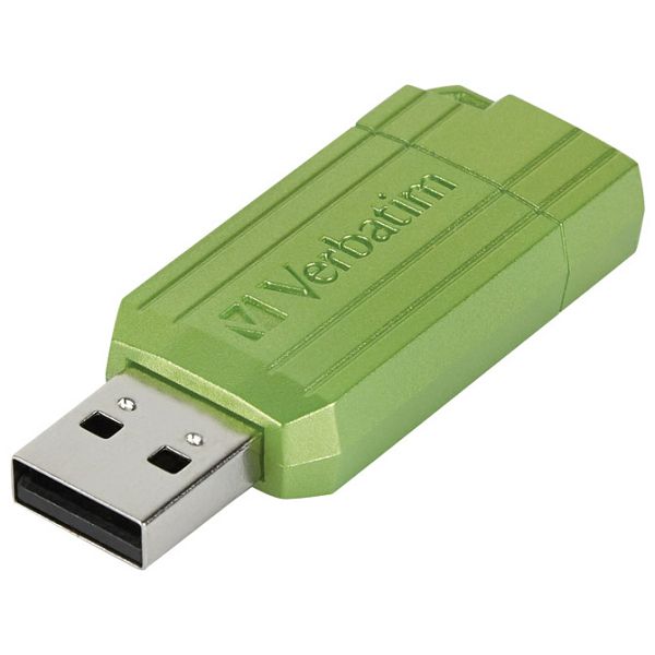 Memorija USB 64GB 2.0 PinStripe Verbatim 49964 zelena blister