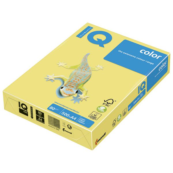 Papir ILK IQ Pastel A4  80g pk500 Mondi YE23 svijetlo žuti