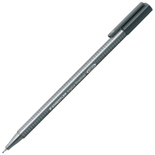 Flomaster fineliner 0,3mm Triplus Staedtler 334-8 sivi