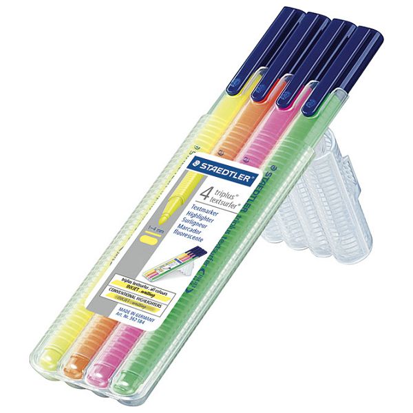 Signir 1-4mm neon Triplus Staedtler 362 SB4 4boje