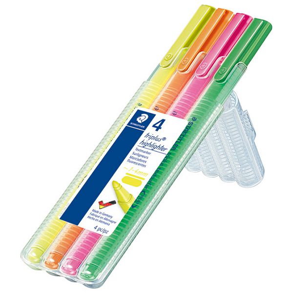 Signir 1-4mm neon Triplus Staedtler 362 SB4 4boje