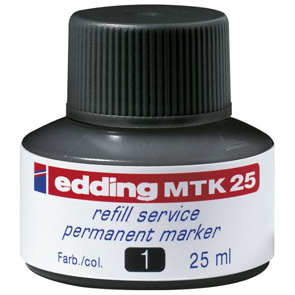 Tinta za marker permanentni   25ml Edding MTK25 crna