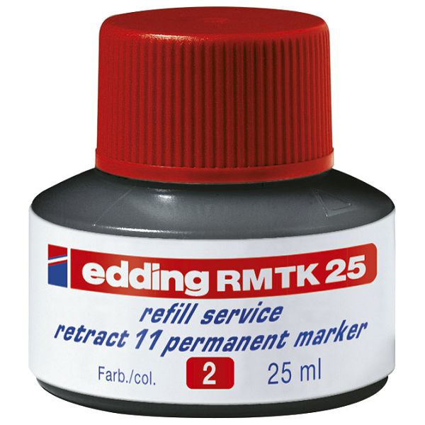 Tinta za marker permanentni   25ml Edding MTK25 crvena