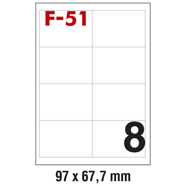 Etikete ILK  97x67,7mm pk100L Fornax F-51