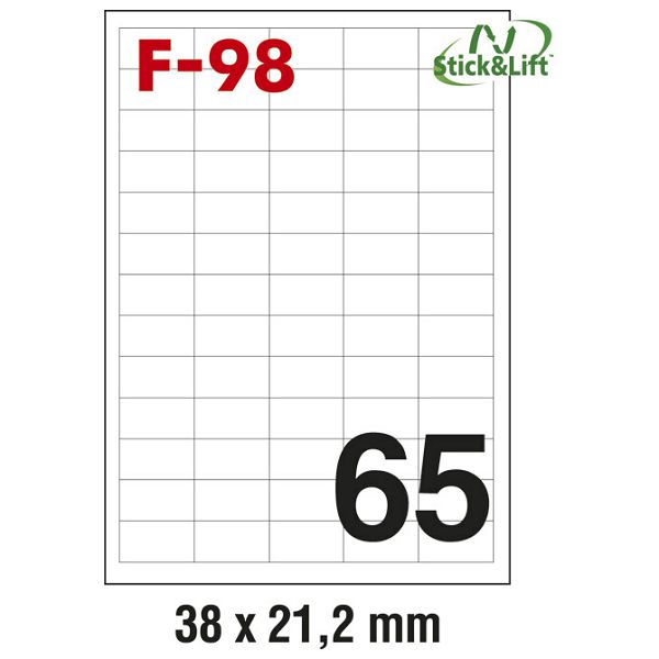 Etikete ILK  38x21,2mm odljepljive pk100L Fornax F-98