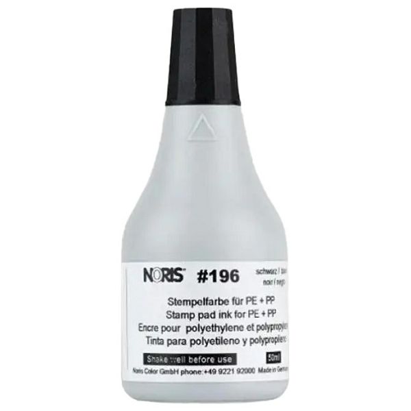 Boja za pečat (plastika) 50ml brzosušeća Noris Color 196CS crna