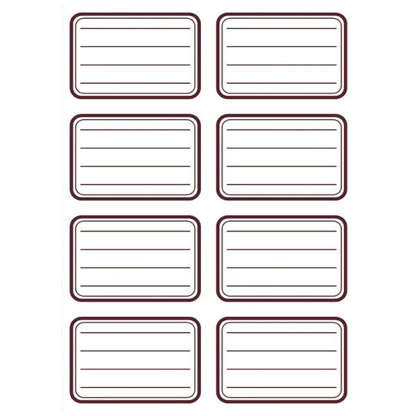 Etikete školske 8/1x5 linije sortirano