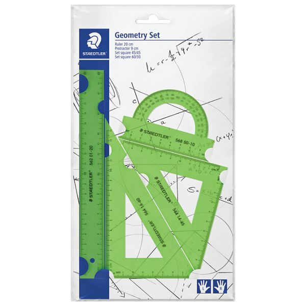 Geometrijski set 1/4 Staedtler 569 PB4N18 sortirano blister