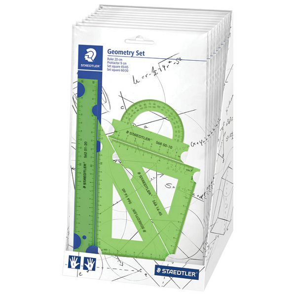 Geometrijski set 1/4 Staedtler 569 PB4N18 sortirano blister