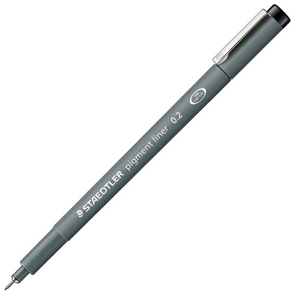 Flomaster za tehničko crtanje 0,2mm pigment liner Staedtler 308 02-9 crni 