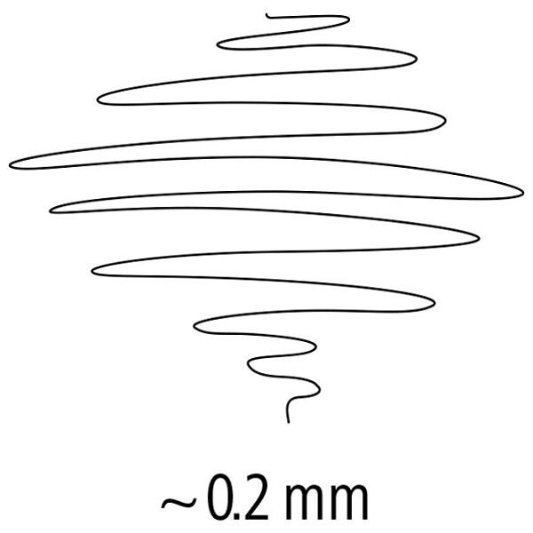 Flomaster za tehničko crtanje 0,2mm pigment liner Staedtler 308 02-9 crni 