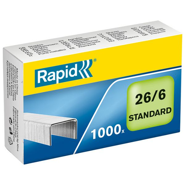 Spajalice strojne br.26/6 pk1000 Standard Rapid 24861300