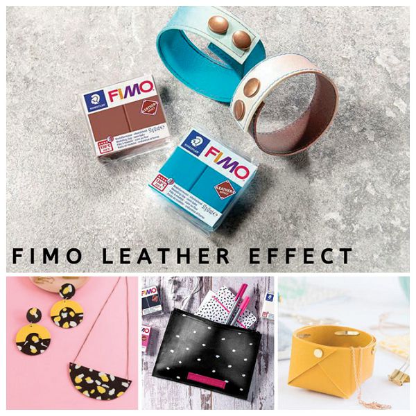 Masa za modeliranje   57g Fimo Effect Leather-effect Staedtler 8010-369 smaragdno zelena