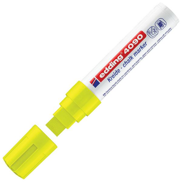 Marker-kreda za staklo 4-15mm Edding 4090/1 neon žuti blister