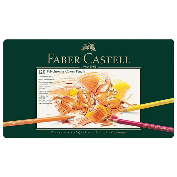 Boje drvene 120boja metalna kutija Polychromos Faber-Castell 110011-SELECTIVE