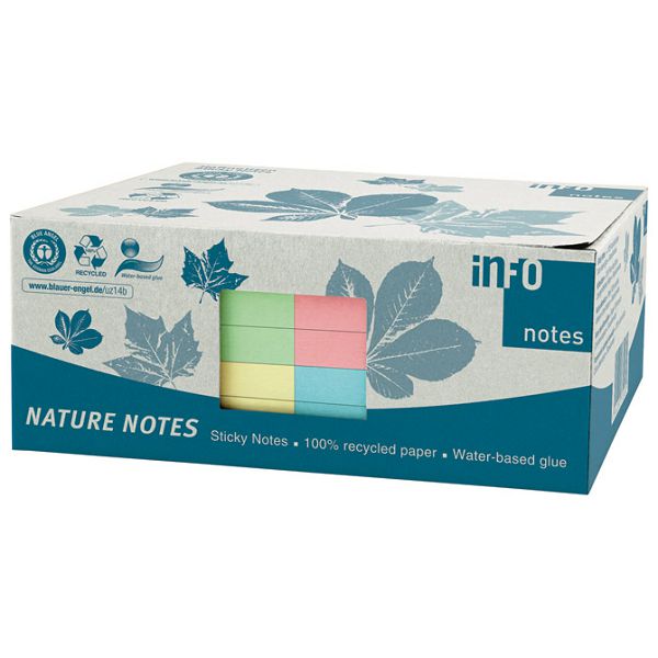 Blok samoljepljiv 125x75mm 12x100L Nature Global Notes 5655-88box sortirano