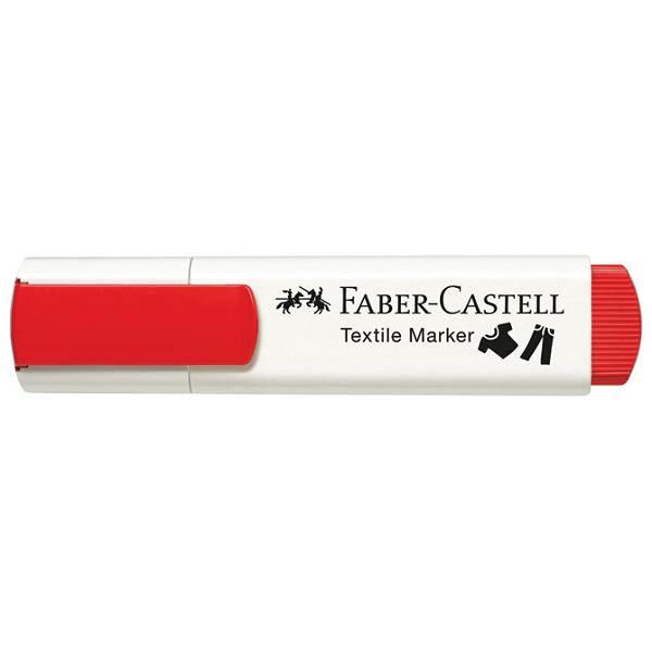 Marker za tekstil 1-5mm Faber-Castell 159522 crveni