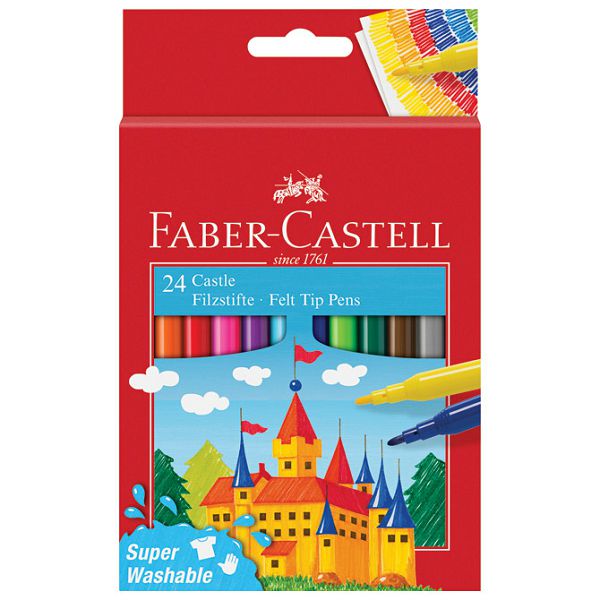 Flomaster školski  24boje Faber-Castell 554202 blister