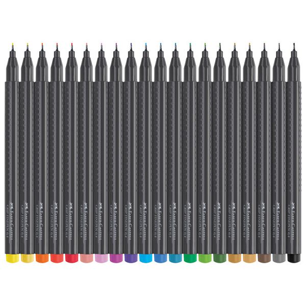 Flomaster fineliner 0,4mm Grip 20boja Faber-Castell 151620 sortirano blister