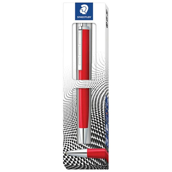 Olovka kemijska metalna Triplus Staedtler 444 M02-3 crvena