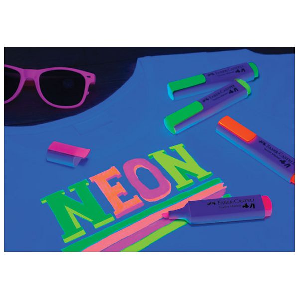 Marker za tekstil 1-5mm Neon Faber-Castell 159529 rozi