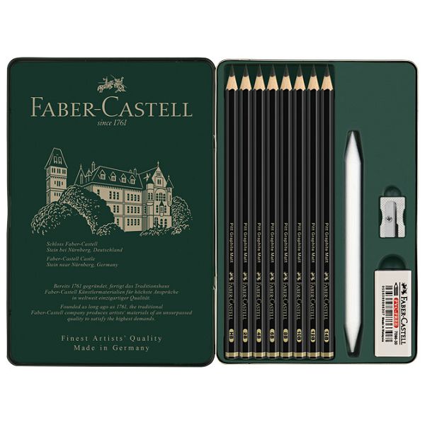 Set Pitt graphite matt pk11 Faber-Castell 115220