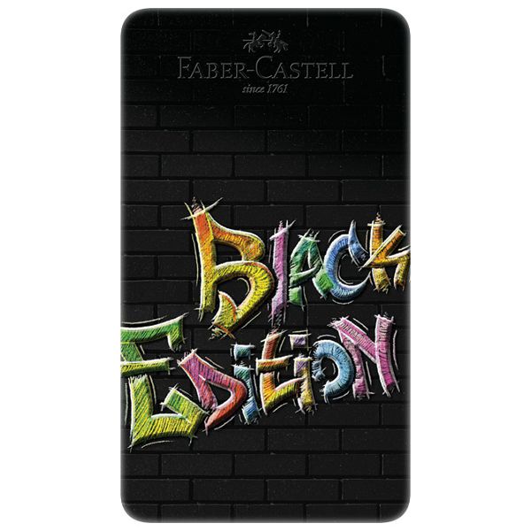 Boje drvene  12boja metalna kutija Black Edition Faber-Castell 116413