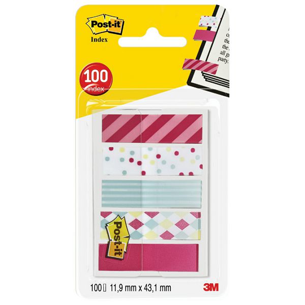 Zastavica 11,9x43,2mm 5bojax20L Post-it 3M.684 Candy blister!!