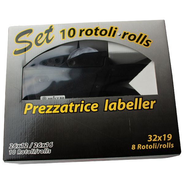 Aparat za ljepljenje etiketa 26x16mm dvoredni (EUR, Kn) Print 18 Printex