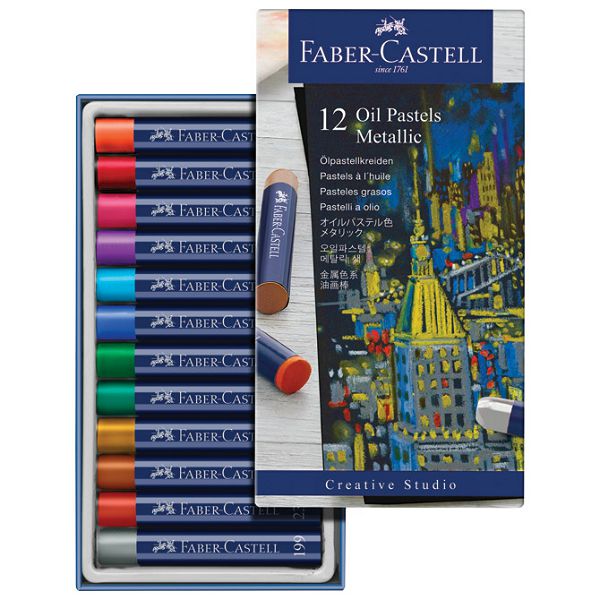 Pastele uljne 12boja metallic Creative Studio Faber-Castell 127014