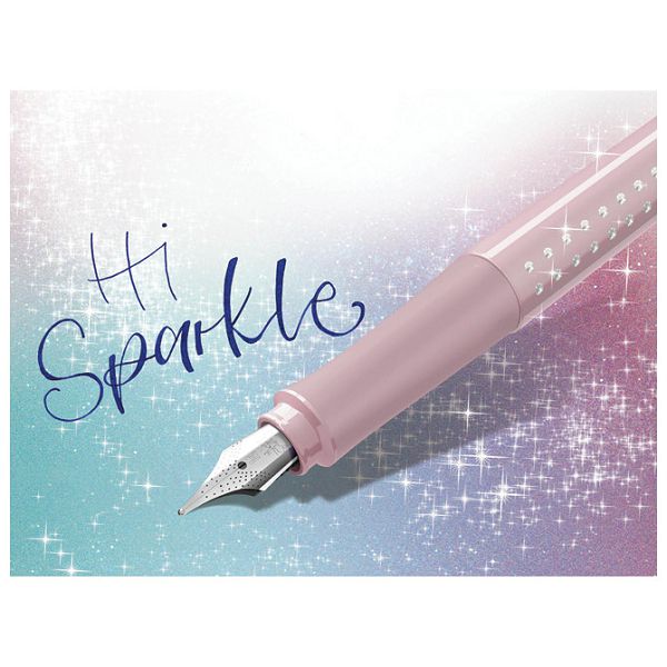 Nalivpero Sparkle (M) Faber Castell 140875 metalik rozo