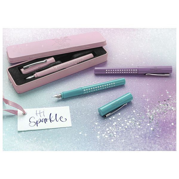 Nalivpero Sparkle (M) Faber Castell 140876 metalik tirkizno