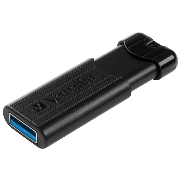 Memorija USB128GB 3.0 PinStripe Verbatim 49319 crna blister