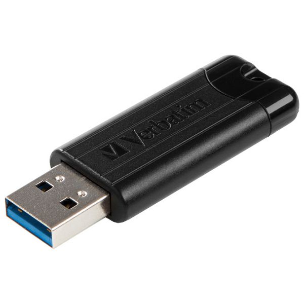 Memorija USB 64GB 3.0 PinStripe Verbatim 49318 crni blister