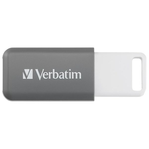 Memorija USB128GB 2.0 DataBar Verbatim 49456 siva blister