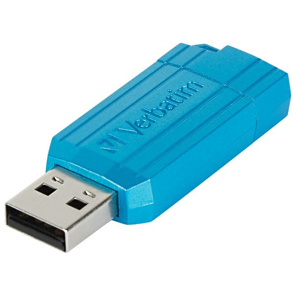 Memorija USB 64GB 2.0 PinStripe Verbatim 49961 plava blister