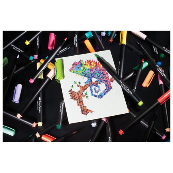 Flomaster brushpen 50boja Black Edition Faber Castell 116454 blister