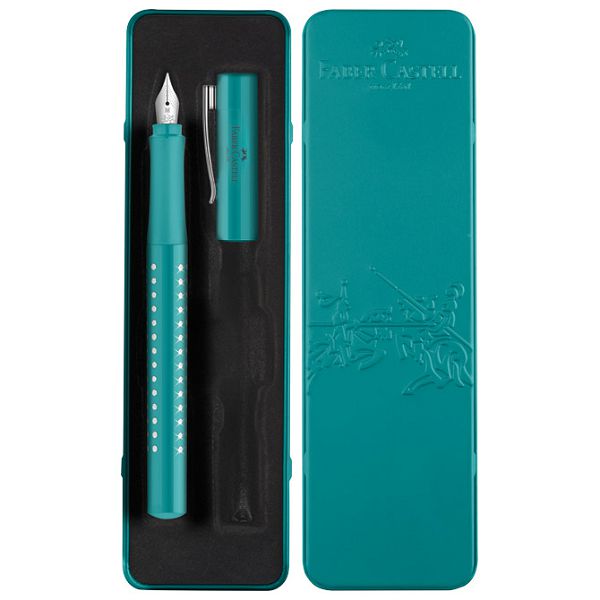 Nalivpero Sparkle (M) u metalnoj kutiji Faber Castell 201516 metalik tirkizno 