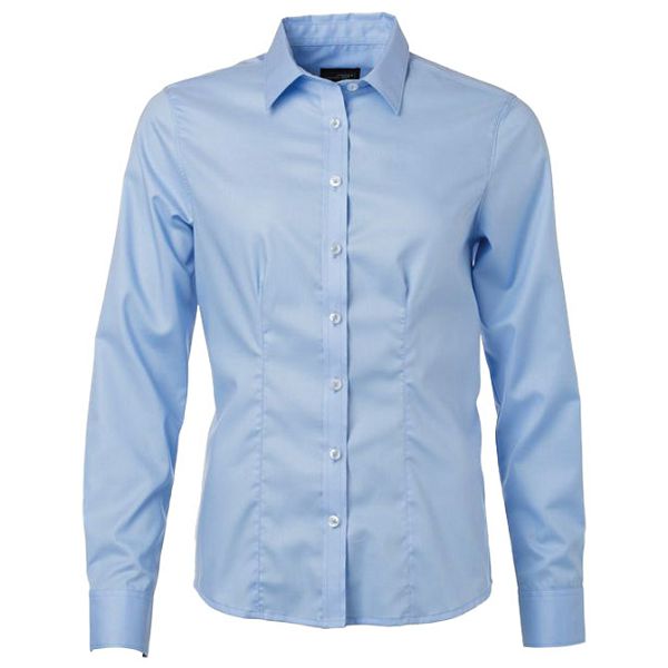 Košulja ženska dugi rukavi James & Nicholson JN 681 120g svijetloplava M!!