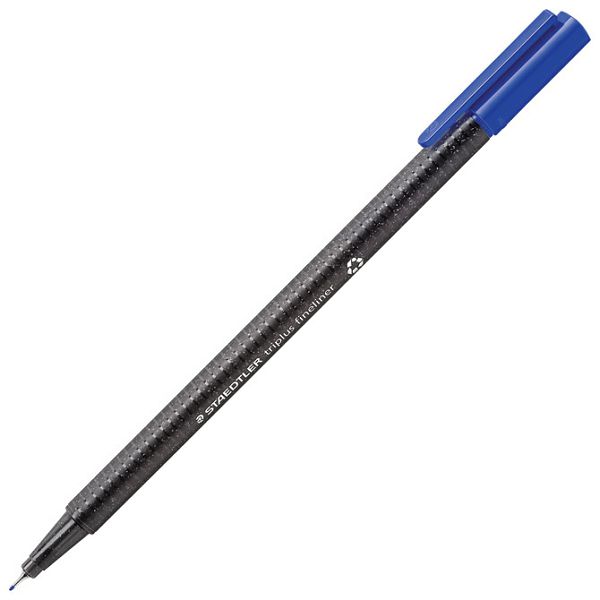 Flomaster fineliner 0,3mm reciklirani Triplus Staedtler 334 R-3 plavi 