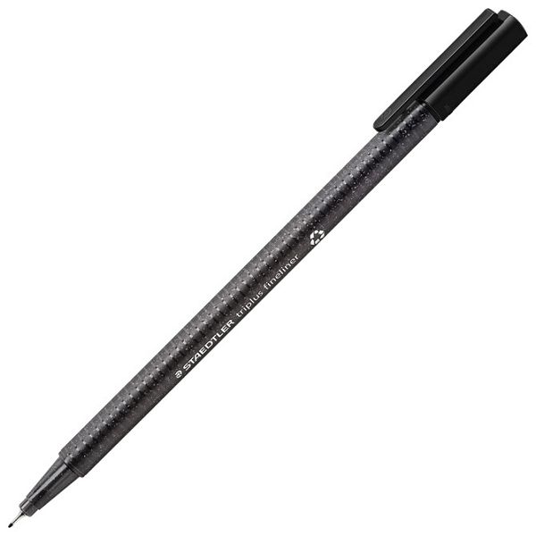 Flomaster fineliner 0,3mm reciklirani Triplus Staedtler 334 R-9 crni 