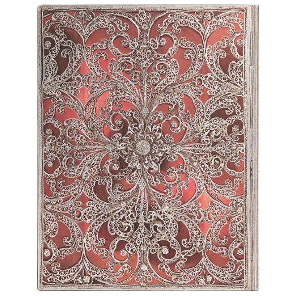 Notes 18x23cm-ultra crte 88L s gumicom Silver Filigree Collection Flexis Paperblanks FB9401-2!!