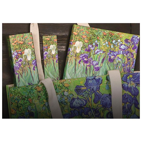 Notes 13x18cm-midi crte  72L s gumicom Van Gogh Irises Paperblanks PB8204-0