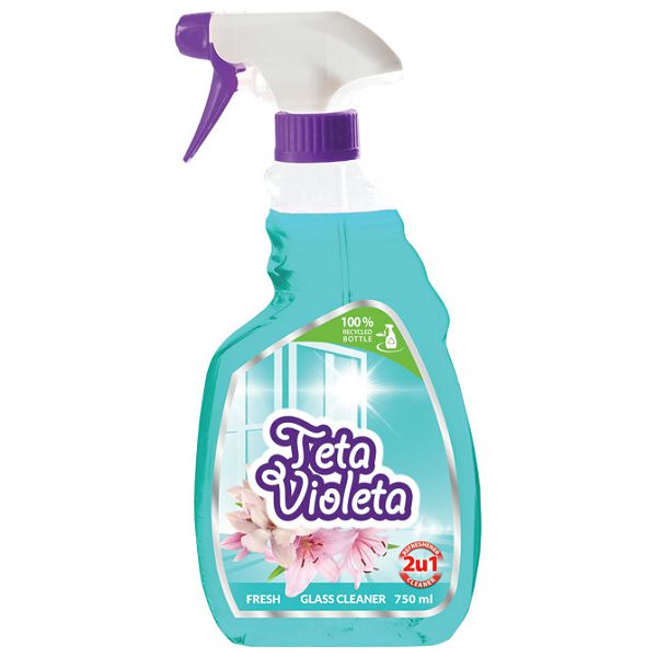 Sredstvo - za pranje stakla 750ml sa prskalicom antistatic Fresh Teta Violeta