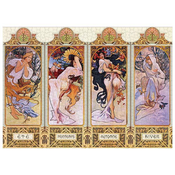 Puzzle 1000 kom tuba ART.1 Alfons Mucha "Four Seasons" Interdruk