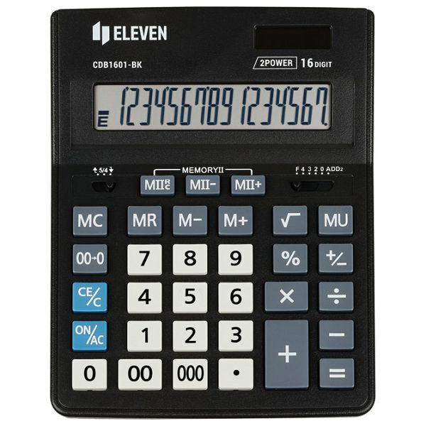 Kalkulator komercijalni 16mjesta Eleven CDB-1601 BK crni