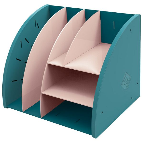 Organizer stolni sa 6 pretinaca pvc Skandi Exacompta 394606D svijetloplava/boja kože