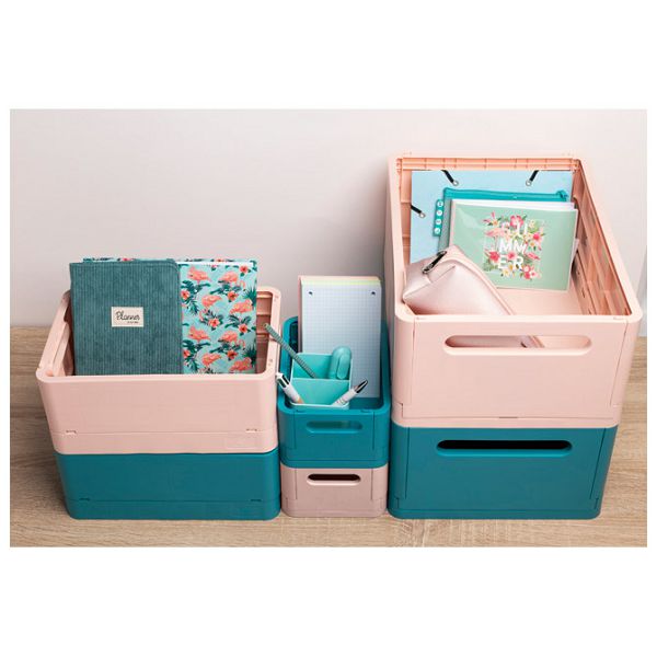 Kutija složiva pp 375x275x163 Skandi Exacompta 27234D tirkiz