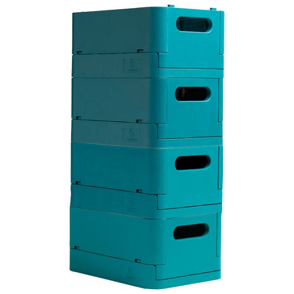 Kutija složiva pp 375x275x163 Skandi Exacompta 27234D tirkiz